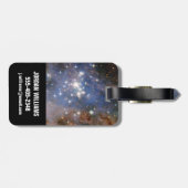 Sterrenhoop Trumpler 14. Bagagelabel (Achterkant horizontaal)