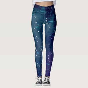 Sterrenkaart sterrenbeelden Astronomie Leggings
