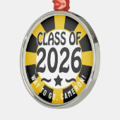 Sterrenklasse van Afstuderen 2026 Metalen Ornament (Links)