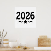 Sterrenklasse van Afstuderen 2026 Poster (Keuken)