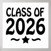 Sterrenklasse van Afstuderen 2026 Poster (Voorkant)