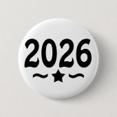 Sterrenklasse van Afstuderen 2026 Ronde Button 5,7 Cm (Voorkant)