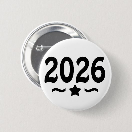 Sterrenklasse van Afstuderen 2026 Ronde Button 5,7 Cm (Voorkant /achterkant)