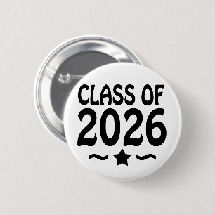 Sterrenklasse van Afstuderen 2026 Ronde Button 5,7 Cm