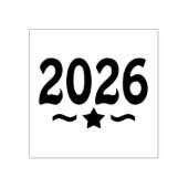 Sterrenklasse van Afstuderen 2026 Rubberstempel (Afrduk)