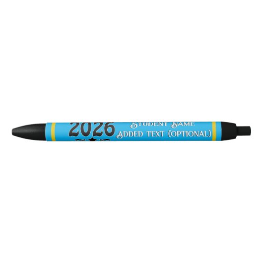 Sterrenklasse van Afstuderen 2026 Zwarte Inkt Pen (Voorkant)