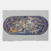  sterrenkunde Celestial Constellations Fresco Theedoek (Horizontaal)