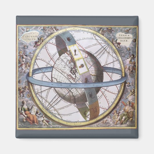 sterrenkunde, hemels door Andreas Cellarius Magneet (Voorkant)