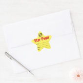 Sterrenleerling op school ster sticker (Envelop)