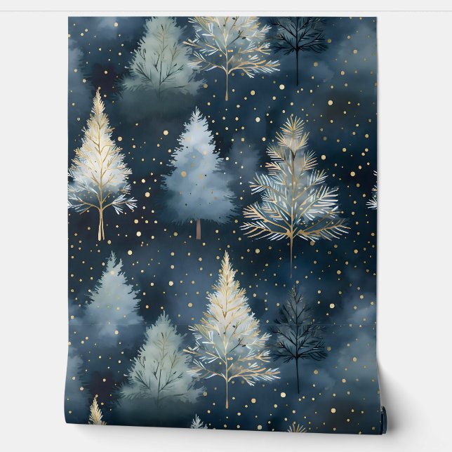 Sterrenlicht Evergreen Dreams Botanisch Behang (Afrollen)