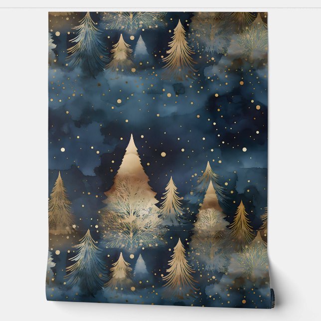 Sterrenlicht Evergreen Dreams Botanisch Behang (Afrollen)