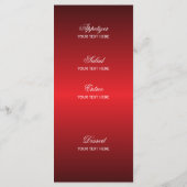 Sterrenlichten in het rood - Menu (Achterkant)