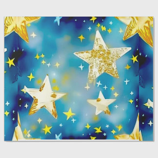 Sterrennacht 2 geschenkverpakking papieren, elegan cadeaupapier
