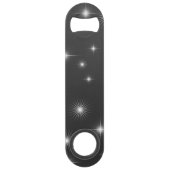 Sterrennacht aangepaste kerstmis speed flessenopener (Achterkant)