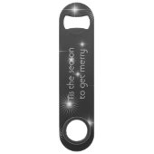 Sterrennacht aangepaste kerstmis speed flessenopener (Voorkant)