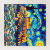 Sterrennacht Acropolis Athens Griekenland Legpuzzel (Horizontaal)