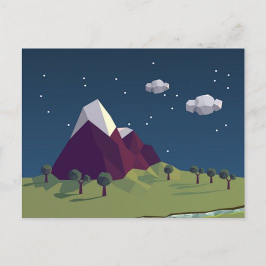 Sterrennacht afbeelding briefkaart (Voorkant)