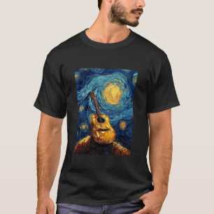 Sterrennacht Akoestische Gitaristen T-shirt