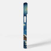 Sterrennacht Alien Schattigee kerst Case-Mate iPhone Case (Achterkant / Rechts)