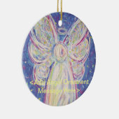Sterrennacht Angel Holiday Custom Gift Ornaments Keramisch Ornament (Rechts)