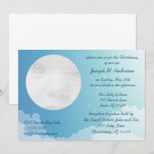 Sterrennacht Baby Christening Uitnodiging (Voorkant / Achterkant)