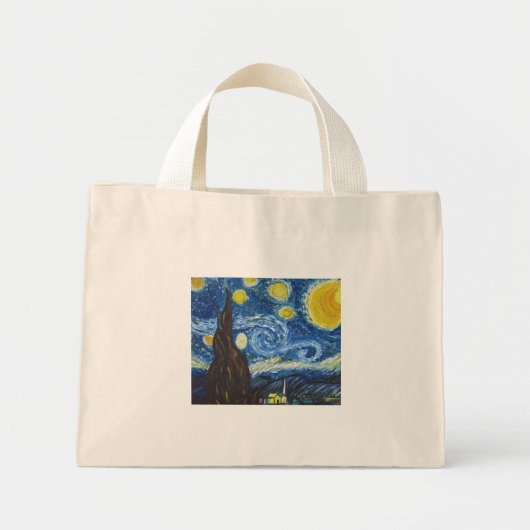 Sterrennacht Bag Mini Tote Bag (Voorkant)