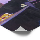 Sterrennacht Barcelona Sagrada Familia Poster (Hoek)