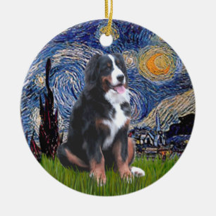 Sterrennacht - Berner Sennenhond (L) Keramisch Ornament