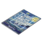 Sterrennacht - Bijbelvers Custom Notitieboek (Linkerzijde)