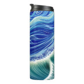 Sterrennacht Blue Ocean Wave Thermosbeker (Geroteerd rechts)