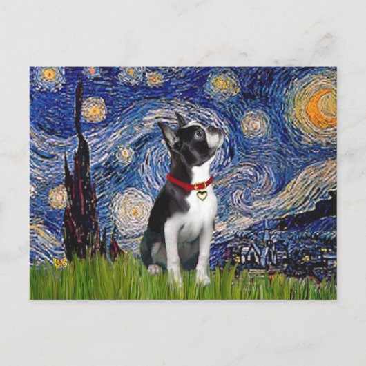 Sterrennacht - Boston T (2rc) Briefkaart (Voorkant)