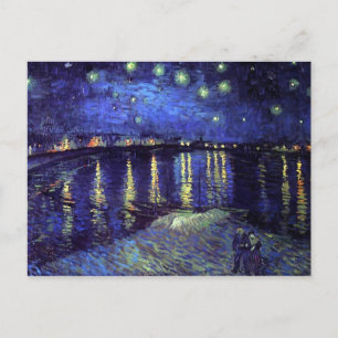sterrennacht boven de Rhône 1890 Briefkaart
