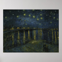 Sterrennacht boven de Rhône van Van Gogh