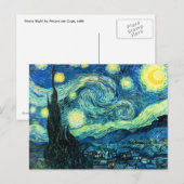 Sterrennacht Briefkaart (Voorkant / Achterkant)