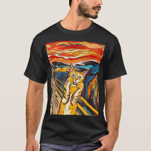 Sterrennacht Cat Van Gogh Cat Cat Lover Cat Ma Da T-shirt