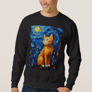 Sterrennacht Cat, Van Gogh Cat, Cat Lover, Cat Mam Trui