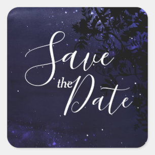 Sterrennacht Celestial Save the Date Sticker
