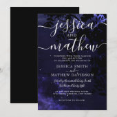 Sterrennacht Celestial Sky Wedding Kaart (Voorkant / Achterkant)