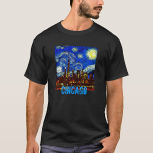 Sterrennacht Chicago, tekst bewerken T-shirt