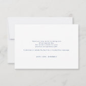 Sterrennacht Crescent Moon Celestial Bedankt (Achterkant)