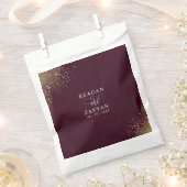 Sterrennacht Deep Crimson Bruiloft Bedankzakje (Geknipt)