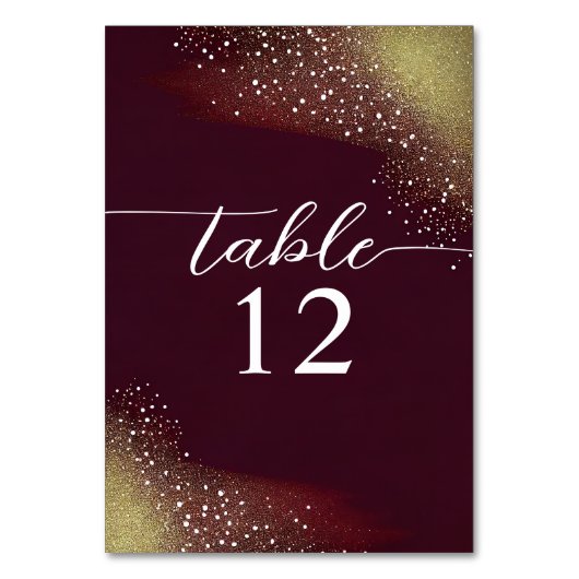 Sterrennacht Deep Crimson Bruiloft Kaart (Voorkant)