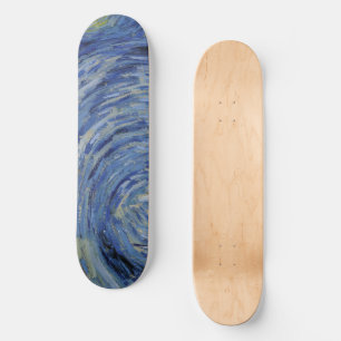 "Sterrennacht" detail close-up door Van Gogh Skateboard