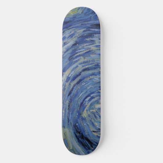 "Sterrennacht" detail close-up door Van Gogh Skateboard (Voorkant)