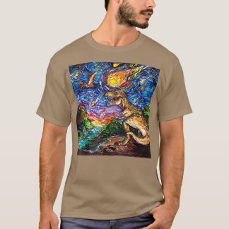 Sterrennacht Dinosaur T Re, Van Gogh T Re Art Gift T-shirt