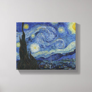 Sterrennacht door Vincent van Gogh Canvas Afdruk