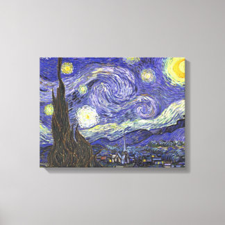 Sterrennacht door Vincent van Gogh Canvas Afdruk