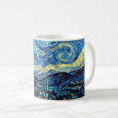 Sterrennacht door Vincent van Gogh Koffiemok (Voorkant rechts)