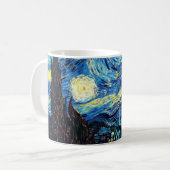 Sterrennacht door Vincent van Gogh Koffiemok (Voorkant links)