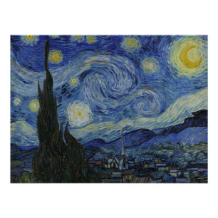 Sterrennacht door Vincent Van Gogh Perfect Poster